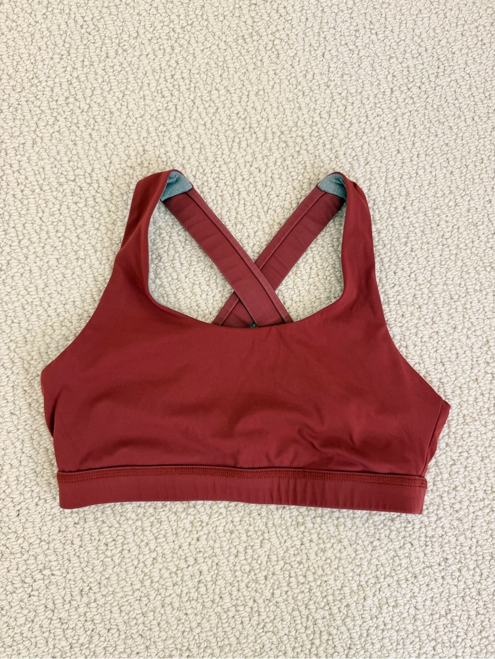 Born Primitive Rust Red Cross-Back Sports Bra - Picture 2 of 7